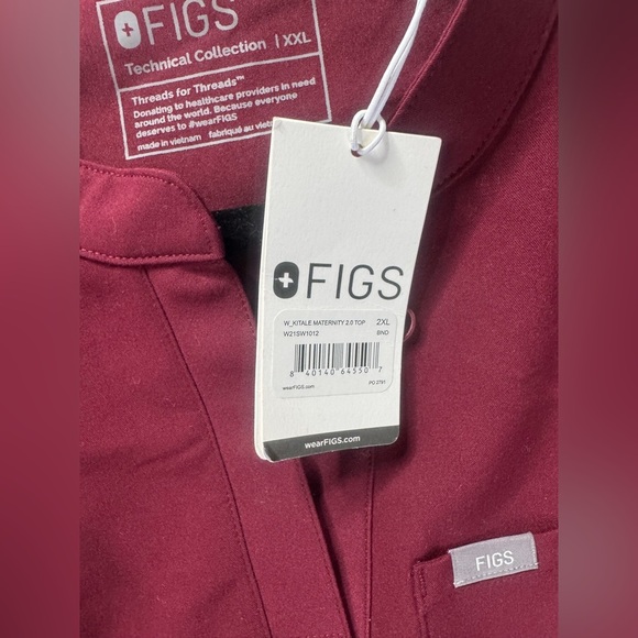 FIGS Kitale Maternity Scrub Top - Picture 2 of 2